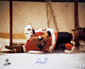 Bernie Parent Signed Philadelphia Flyers Goalie Diving Save Action 16x20 Photo - PAR16P400 - Bernie Parent Signed Philadelphia Flyers Goalie Diving Save Action 16x20 Photo product image