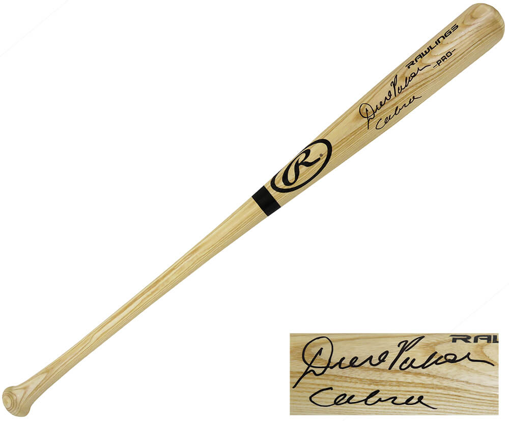 Dave Parker Signed Rawlings Pro Blonde Baseball Bat w/Cobra - PARBAT115 - Dave Parker Signed Rawlings Pro Blonde Baseball Bat w/Cobra product image