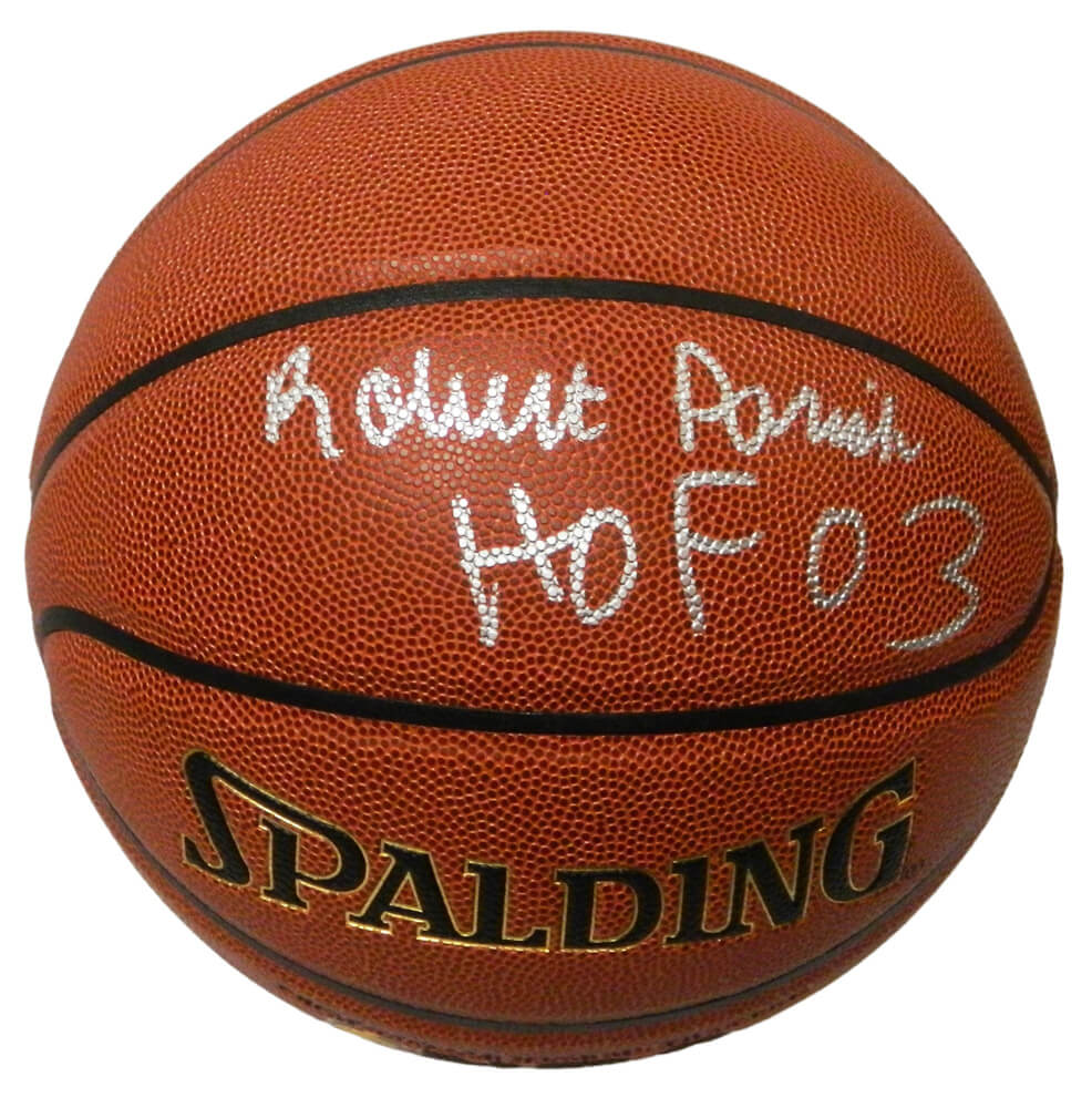 Robert Parish Signed Spalding NBA Indoor/Outdoor Basketball w/HOF'03 - PARBSK201 - Robert Parish Signed Spalding NBA Indoor/Outdoor Basketball w/HOF'03 product image