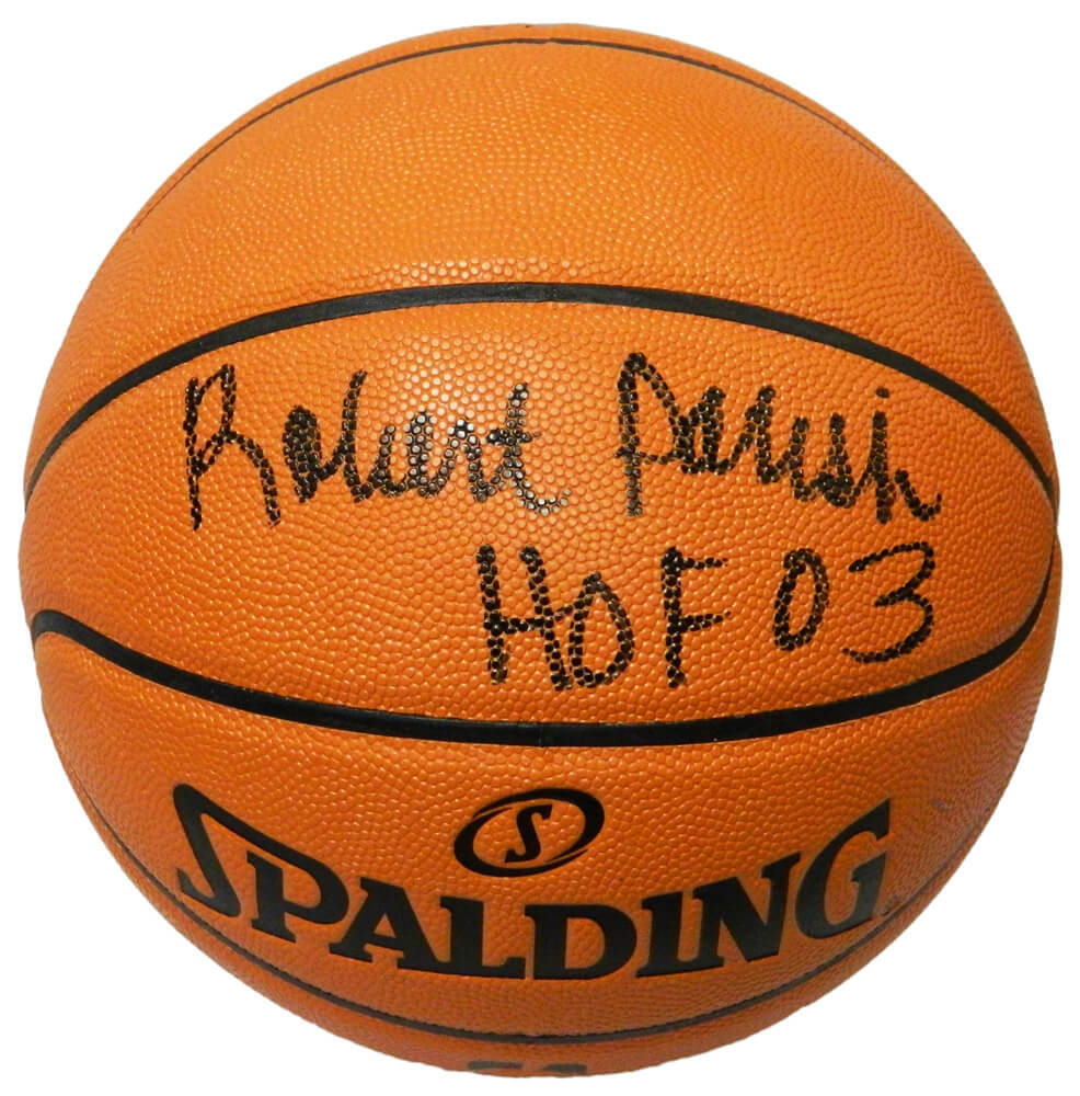 Robert Parish Signed Spalding Game Series Replica NBA Basketball w/HOF'03 - PARBSK204 - Robert Parish Signed Spalding Game Series Replica NBA Basketball w/HOF'03 product image