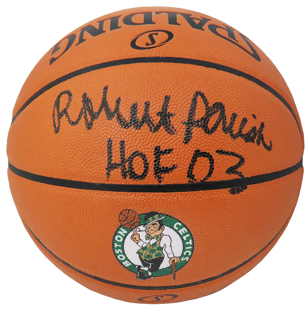Robert Parish Signed Spalding Boston Celtics Logo Game Series Replica NBA Basketball w/HOF'03 - PARBSK206 - Robert Parish Signed Spalding Boston Celtics Logo Game Series Replica NBA Basketball w/HOF'03 product image