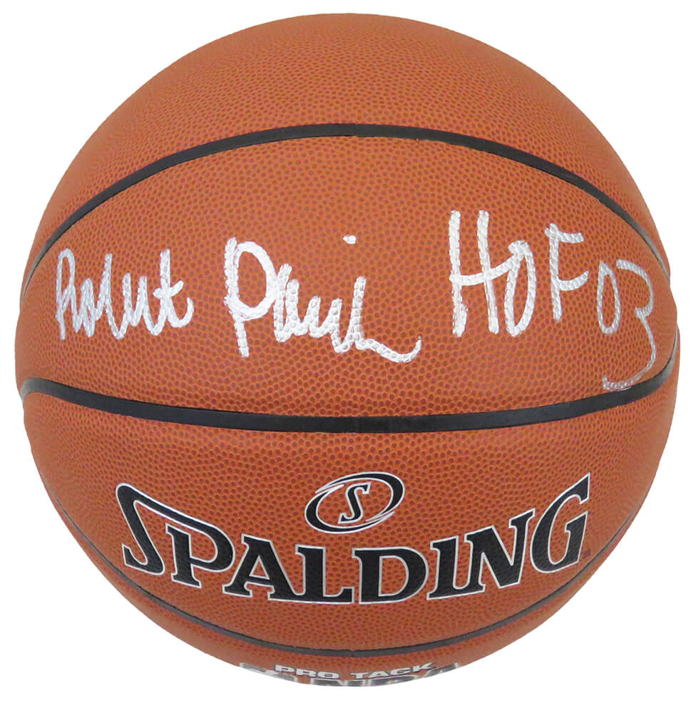 Robert Parish Signed Spalding NBA Indoor/Outdoor Pro-Tack Basketball w/HOF'03 - PARBSK208 - Robert Parish Signed Spalding NBA Indoor/Outdoor Pro-Tack Basketball w/HOF'03 product image
