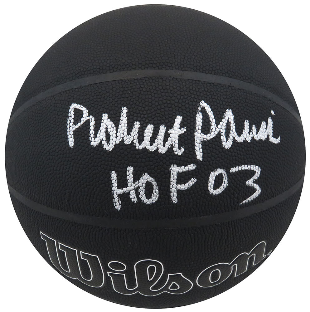 Robert Parish Signed Wilson I/O Black 75th Anniversary Logo NBA Basketball w/HOF'03 - PARBSK212 - Robert Parish Signed Wilson I/O Black 75th Anniversary Logo NBA Basketball w/HOF'03 product image
