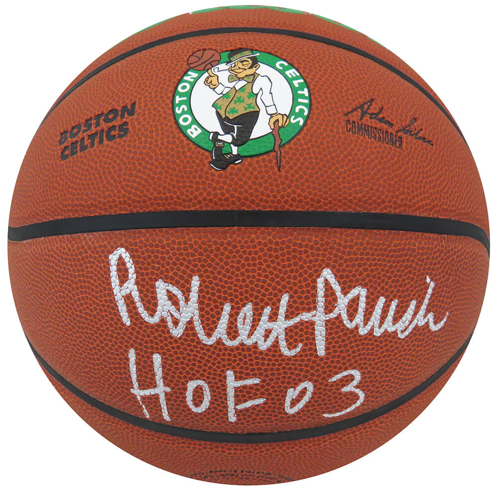 Robert Parish Signed Wilson Boston Celtics Logo NBA Basketball w/HOF'03 - PARBSK213 - Robert Parish Signed Wilson Boston Celtics Logo NBA Basketball w/HOF'03 product image