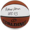 Robert Parish Signed Spalding White Panel Basketball w/HOF'03 - PARBSK214 - Robert Parish Signed Spalding White Panel Basketball w/HOF'03 product image