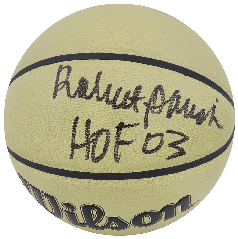 Robert Parish Signed Wilson Gold NBA Basketball w/HOF'03 - PARBSK217 - Robert Parish Signed Wilson Gold NBA Basketball w/HOF'03 product image