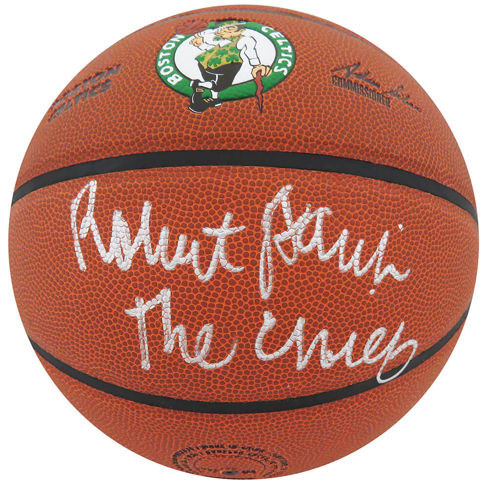 Robert Parish Signed Wilson Boston Celtics Logo NBA Basketball w/The Chief - PARBSK219 - Robert Parish Signed Wilson Boston Celtics Logo NBA Basketball w/The Chief product image
