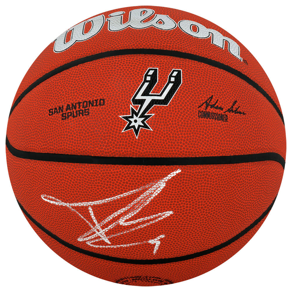 Tony Parker Signed Wilson San Antonio Spurs Logo Full Size NBA Basketball - PARBSK241 - Tony Parker Signed Wilson San Antonio Spurs Logo Full Size NBA Basketball product image