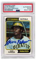 Dave Parker Signed Pittsburgh Pirates 1974 Topps Baseball Rookie Trading Card #252 - (PSA Encapsulated) - PARCAR100 - Dave Parker Signed Pittsburgh Pirates 1974 Topps Baseball Rookie Trading Card #252 - (PSA Encapsulated) product image