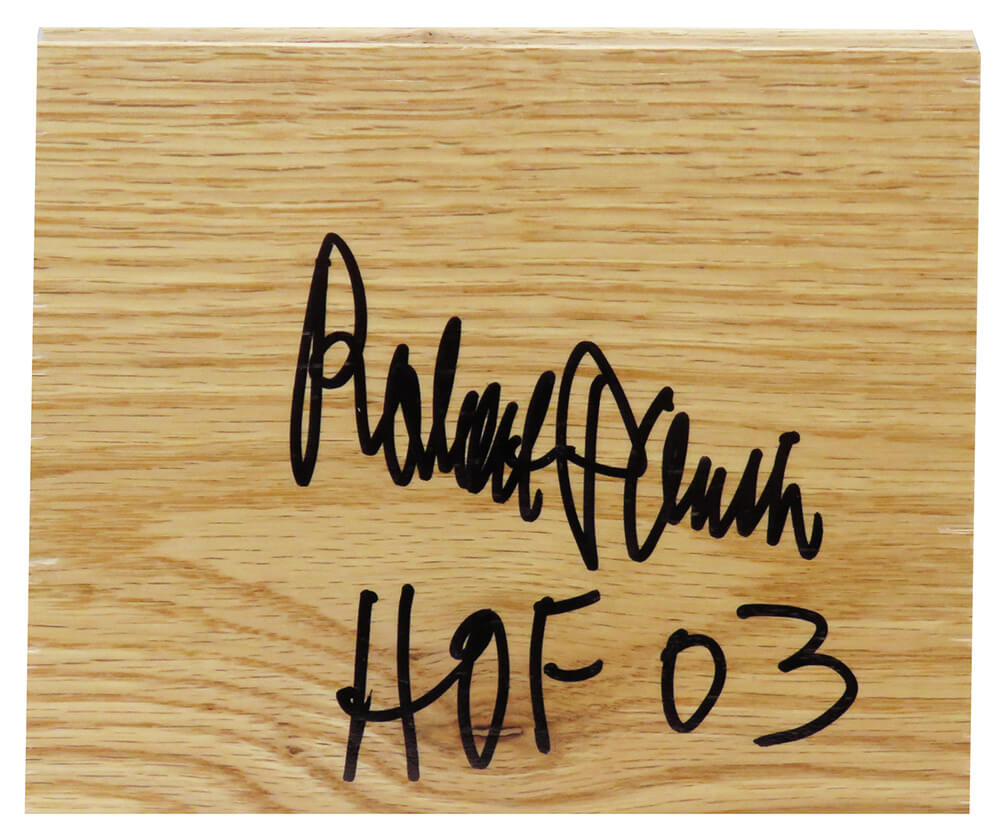 Robert Parish Signed 5x6 Floor Piece w/HOF'03 - PARFLO202 - Robert Parish Signed 5x6 Floor Piece w/HOF'03 product image
