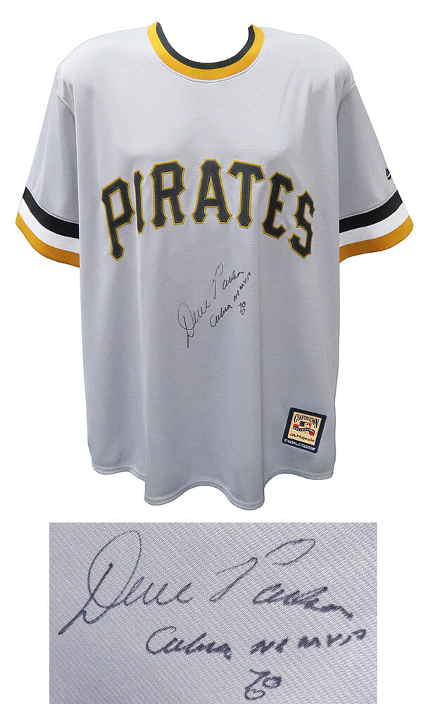 Dave Parker Signed Pittsburgh Pirates Grey Throwback Cooperstown Collection Majestic Replica Baseball Jersey w/Cobra, NL MVP 78 - PARJRY111 - Dave Parker Signed Pittsburgh Pirates Grey Throwback Cooperstown Collection Majestic Replica Baseball Jersey w/Cobra, NL MVP 78 product image