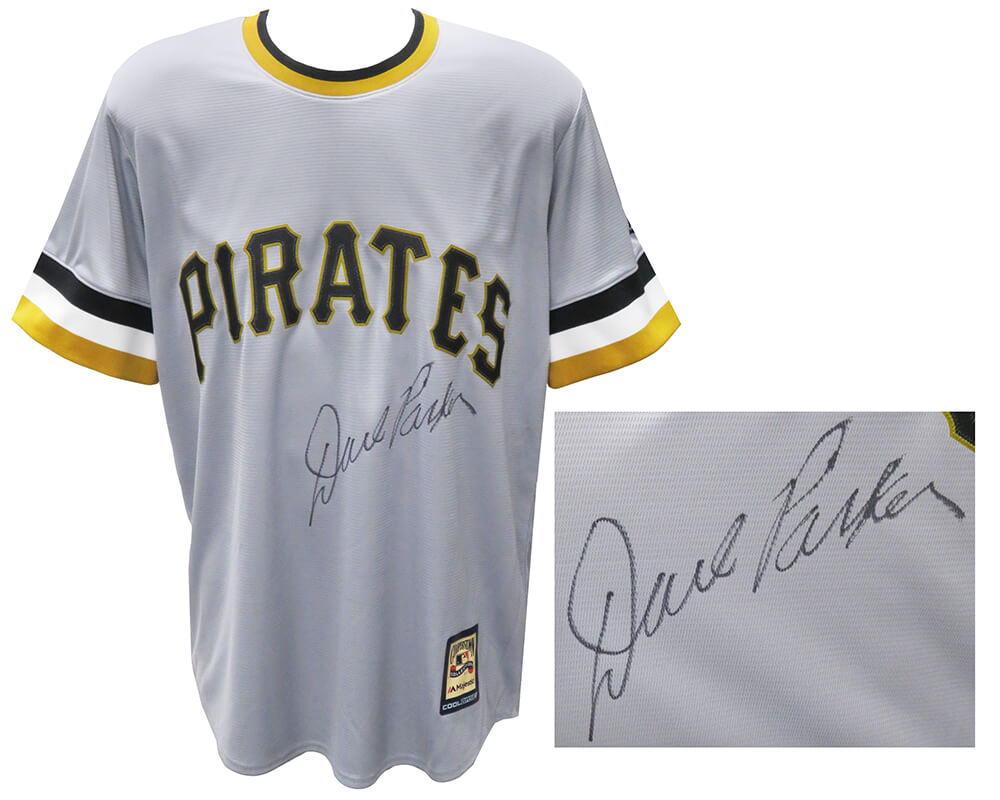 Dave Parker Signed Pittsburgh Pirates Grey Throwback Cooperstown Collection Majestic Replica Baseball Jersey - PARJRY112 - Dave Parker Signed Pittsburgh Pirates Grey Throwback Cooperstown Collection Majestic Replica Baseball Jersey product image