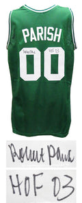 Robert Parish Signed Green Custom Basketball Jersey w/HOF'03 - PARJRY202 - Robert Parish Signed Green Custom Basketball Jersey w/HOF'03 product image