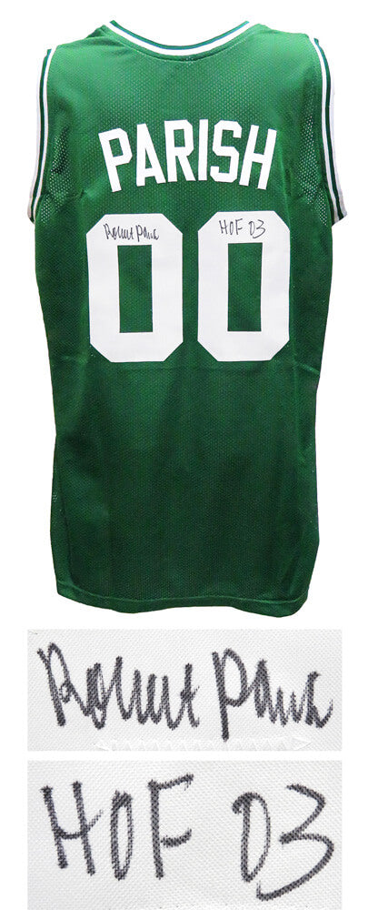 Robert Parish Signed Green Custom Basketball Jersey w/HOF'03 - PARJRY202 - Robert Parish Signed Green Custom Basketball Jersey w/HOF'03 product image