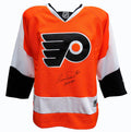 Bernie Parent Signed Philadelphia Flyers Reebok Orange Youth Replica Hockey Jersey w/HOF 84 - PARJRY401 - Bernie Parent Signed Philadelphia Flyers Reebok Orange Youth Replica Hockey Jersey w/HOF 84 product image