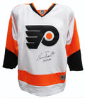 Bernie Parent Signed Philadelphia Flyers Reebok White Youth Replica Hockey Jersey w/HOF 84 - PARJRY402 - Bernie Parent Signed Philadelphia Flyers Reebok White Youth Replica Hockey Jersey w/HOF 84 product image