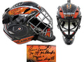 Bernie Parent Signed Philadelphia Flyers Replica Hockey Goalie Mask w/74-75 Champs, Vezina, Conn Smythe - PARMAS402 - Bernie Parent Signed Philadelphia Flyers Replica Hockey Goalie Mask w/74-75 Champs, Vezina, Conn Smythe product image