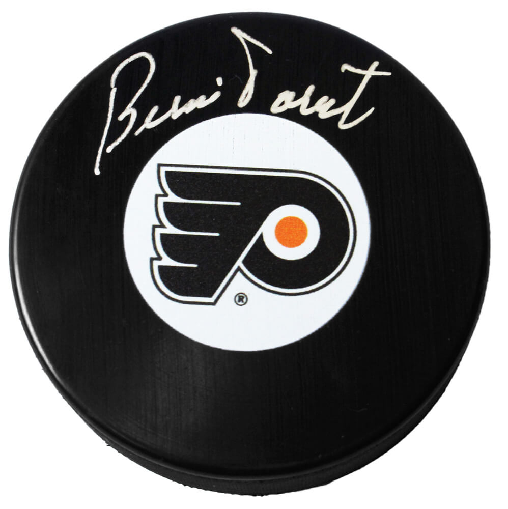 Bernie Parent Signed Philadelphia Flyers Logo Hockey Puck - PARPUC401 - Bernie Parent Signed Philadelphia Flyers Logo Hockey Puck product image