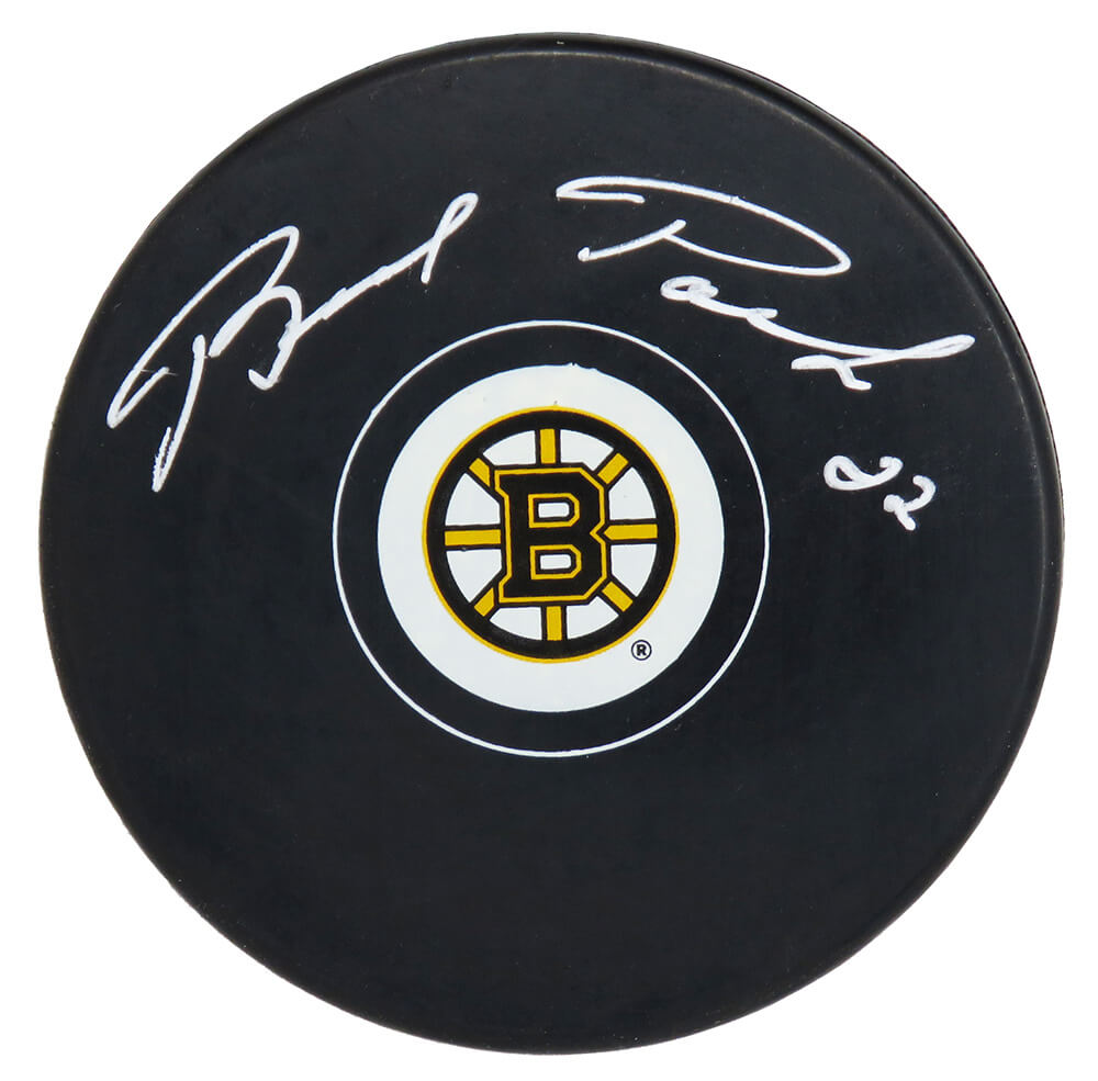Brad Park Signed Boston Bruins Logo Hockey Puck - PARPUC410 - Brad Park Signed Boston Bruins Logo Hockey Puck product image