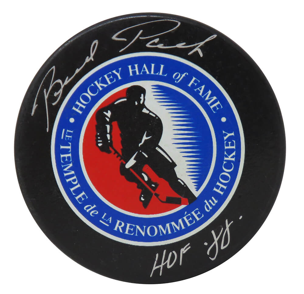 Brad Park Signed Hall of Fame Logo Hockey Puck w/HOF'88 - PARPUC411 - Brad Park Signed Hall of Fame Logo Hockey Puck w/HOF'88 product image