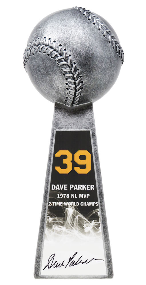 Dave Parker Signed Baseball World Champion 14 Inch Replica Silver Trophy - PARTRO100 - Dave Parker Signed Baseball World Champion 14 Inch Replica Silver Trophy product image