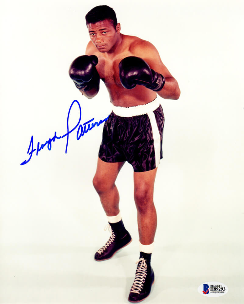 Floyd Patterson Signed Boxing Pose 8x10 Photo - PAT08P500 - Floyd Patterson Signed Boxing Pose 8x10 Photo product image