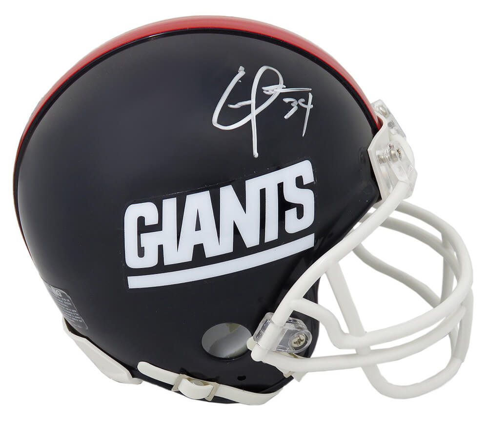 Elvis Patterson Signed New York Giants Throwback Riddell Mini Helmet - PATMIN310 - Elvis Patterson Signed New York Giants Throwback Riddell Mini Helmet product image