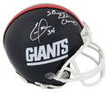Elvis Patterson Signed New York Giants Throwback Riddell Mini Helmet w/SB XXI Champs - PATMIN312 - Elvis Patterson Signed New York Giants Throwback Riddell Mini Helmet w/SB XXI Champs product image