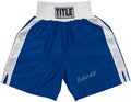 Kelly Pavlik Signed Title Blue With White Trim Boxing Trunks w/The Ghost - PAVTRU500 - Kelly Pavlik Signed Title Blue With White Trim Boxing Trunks w/The Ghost product image