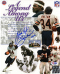 Walter Payton Signed Chicago Bears 'Legend Among Us' Collage 8x10 Photo w/Sweetness & 16,726 - PAY08P303 - Walter Payton Signed Chicago Bears 'Legend Among Us' Collage 8x10 Photo w/Sweetness & 16,726 product image