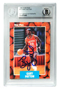 Gary Payton Signed Oregon State 1990 Star Pics Rookie Trading Card #21 - (PSA Encapsulated) - PAYCAR201 - Gary Payton Signed Oregon State 1990 Star Pics Rookie Trading Card #21 - (PSA Encapsulated) product image