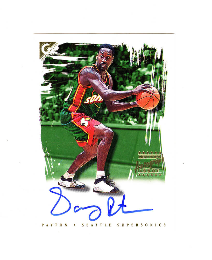 Gary Payton Signed Seattle Supersonics 2000-01 Topps Gallery Trading Card #GS-GP - PAYCAR203 - Gary Payton Signed Seattle Supersonics 2000-01 Topps Gallery Trading Card #GS-GP product image