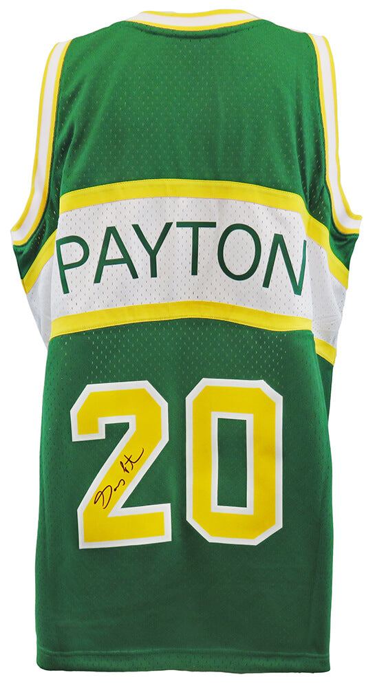 Gary Payton Signed Seattle Supersonics 1994 Green Road T/B M&N Swingman Basketball Jersey - PAYJRY200 - Gary Payton Signed Seattle Supersonics 1994 Green Road T/B M&N Swingman Basketball Jersey product image