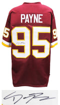Daron (Da'ron) Payne Signed Red Custom Football Jersey - PAYJRY310 - Daron (Da'ron) Payne Signed Red Custom Football Jersey product image