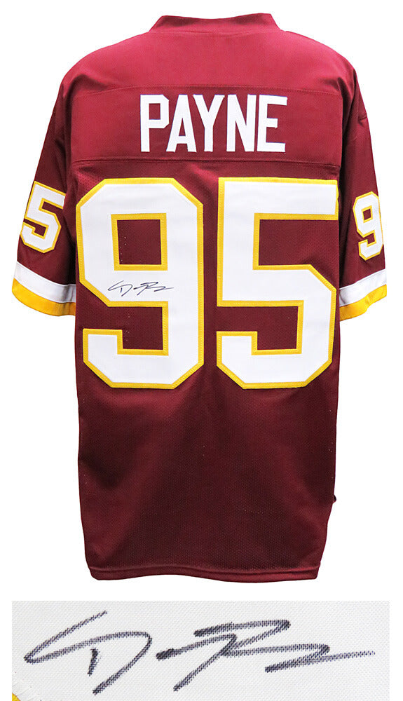 Daron (Da'ron) Payne Signed Red Custom Football Jersey - PAYJRY310 - Daron (Da'ron) Payne Signed Red Custom Football Jersey product image