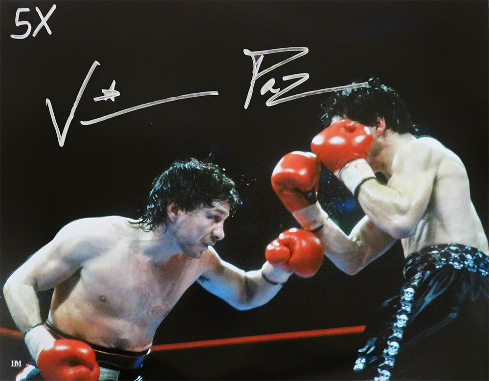 Vinny 'Paz' Pazienza Signed Boxing Punching 16x20 Photo w/5x - PAZ16P501 - Vinny 'Paz' Pazienza Signed Boxing Punching 16x20 Photo w/5x product image