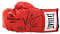 Vinny 'Paz' Pazienza Signed Everlast Red Boxing Glove w/The Pazmanian Devil, 5x - PAZGLV503 - Vinny 'Paz' Pazienza Signed Everlast Red Boxing Glove w/The Pazmanian Devil, 5x product image