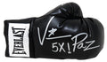 Vinny 'Paz' Pazienza Signed Everlast Black Boxing Glove w/5x - PAZGLV504 - Vinny 'Paz' Pazienza Signed Everlast Black Boxing Glove w/5x product image