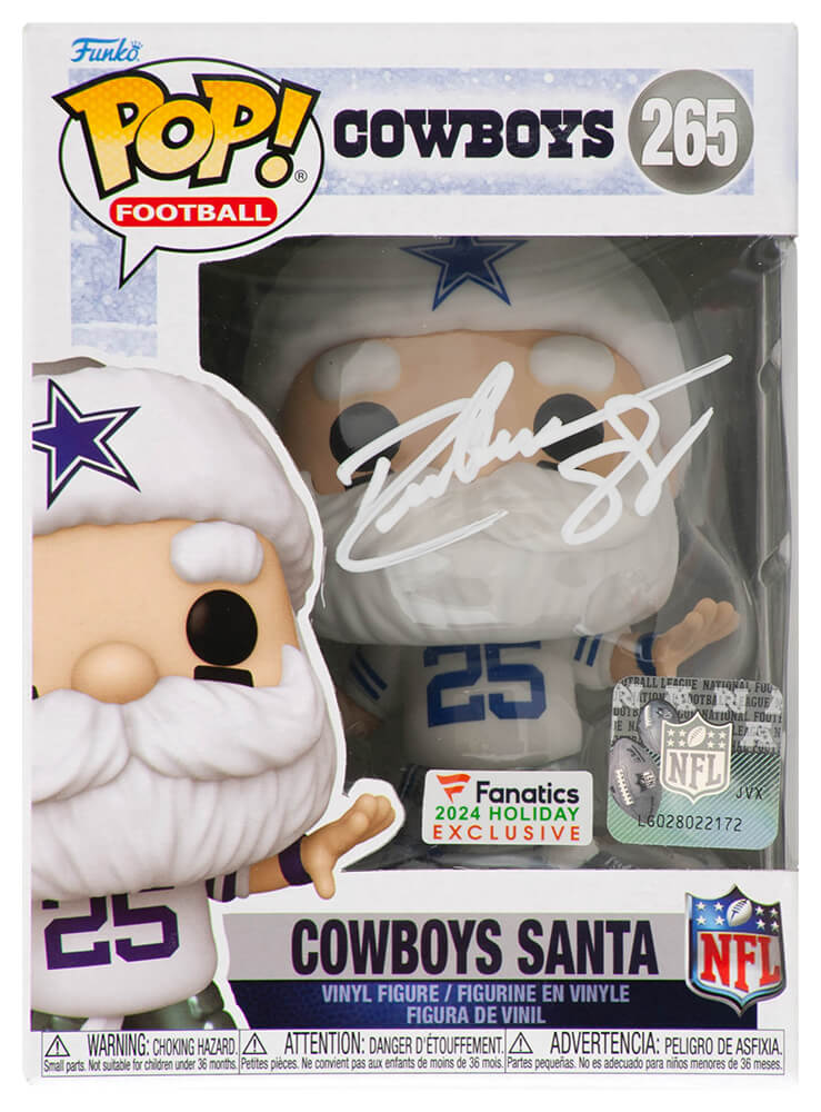 Drew Pearson Signed Dallas Cowboys SANTA Funko Pop Doll #265 - PEAFUN300 - Drew Pearson Signed Dallas Cowboys SANTA Funko Pop Doll #265 product image