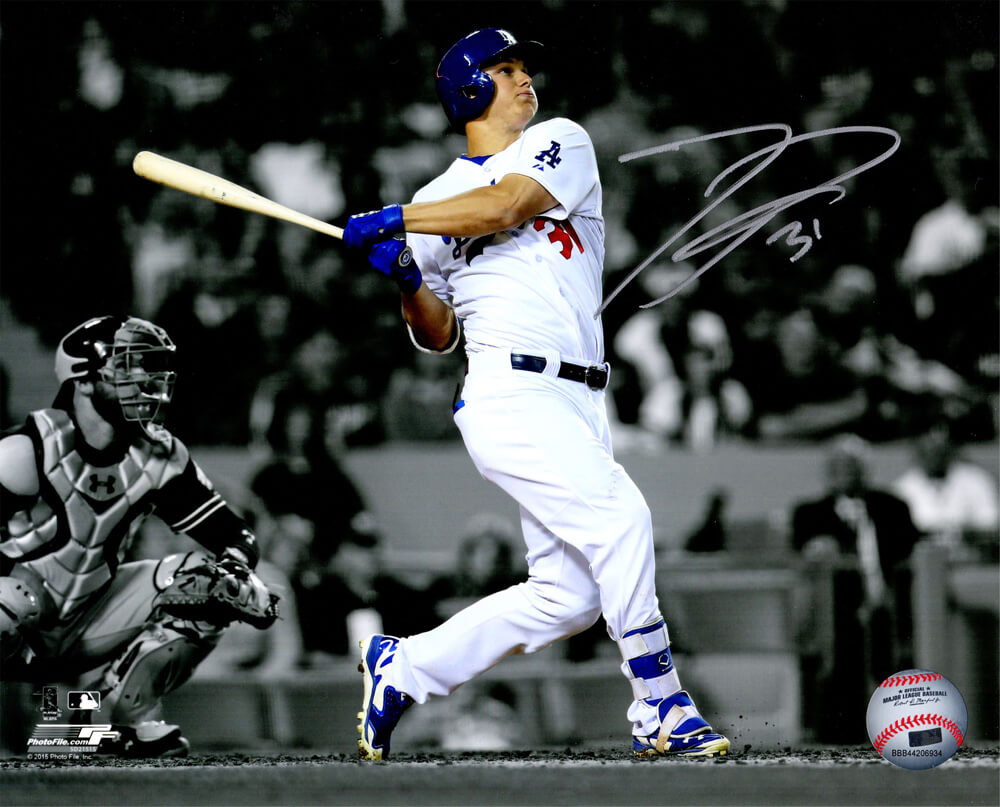 Joc Pederson Signed Los Angeles Dodgers Action Spotlight 8x10 Photo - PED08P101 - Joc Pederson Signed Los Angeles Dodgers Action Spotlight 8x10 Photo product image