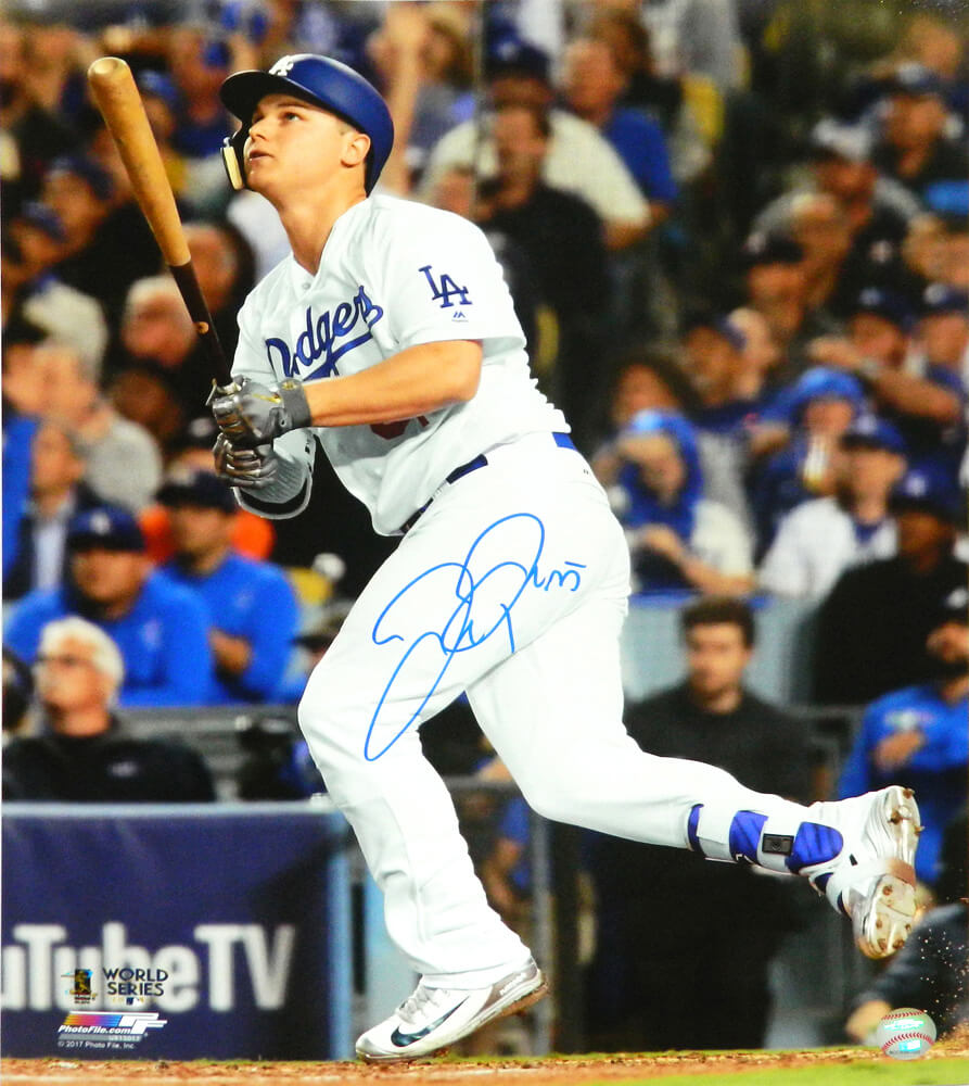 Joc Pederson Signed Los Angeles Dodgers 2017 World Series Action 16x20 Photo - PED16P100 - Joc Pederson Signed Los Angeles Dodgers 2017 World Series Action 16x20 Photo product image