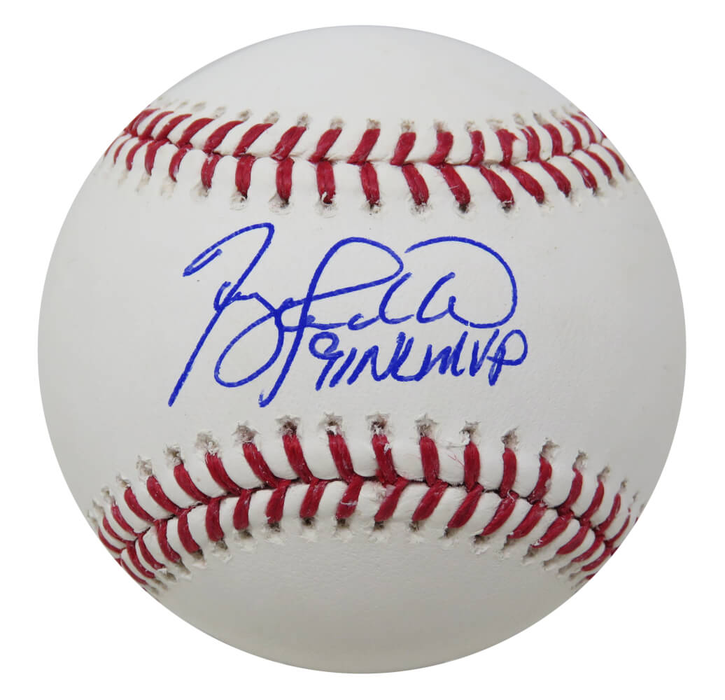 Terry Pendleton Signed Rawlings Official MLB Baseball w/91 NL MVP - PENBSB111 - Terry Pendleton Signed Rawlings Official MLB Baseball w/91 NL MVP product image