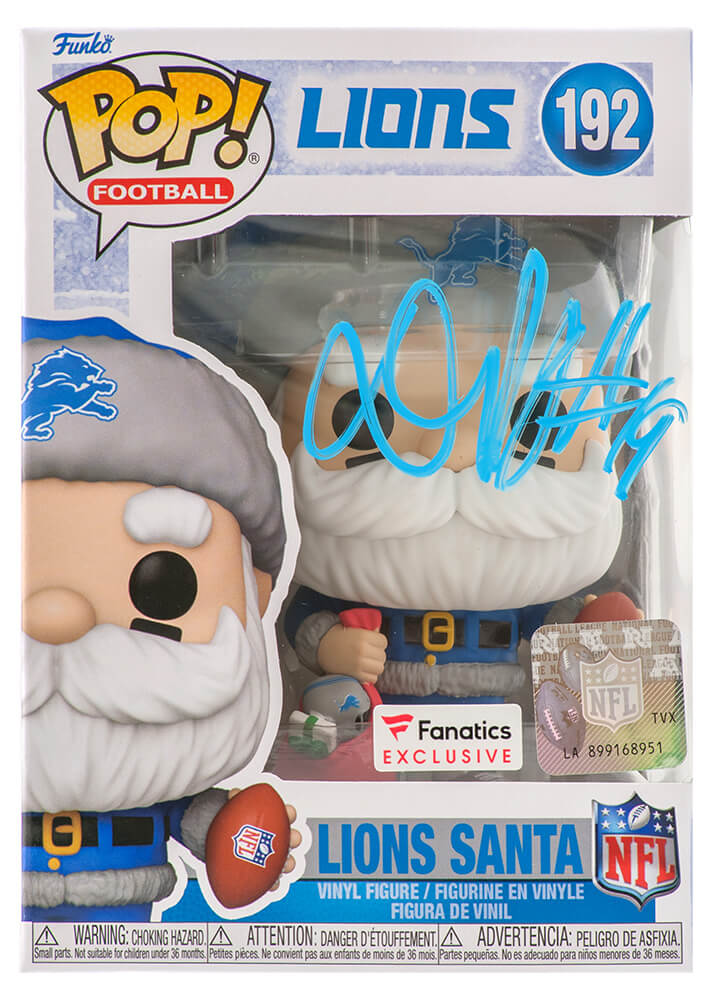Donovan Peoples-Jones Signed Detroit Lions 'SANTA' Funko Pop Doll #192 - PEOFUN300 - Donovan Peoples-Jones Signed Detroit Lions 'SANTA' Funko Pop Doll #192 product image