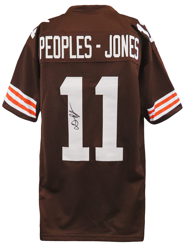 Donovan Peoples-Jones Signed Brown Custom Football Jersey - PEOJRY300 - Donovan Peoples-Jones Signed Brown Custom Football Jersey product image