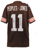 Donovan Peoples-Jones Signed Brown Custom Football Jersey w/Dawg Pound 4 Life! - PEOJRY301 - Donovan Peoples-Jones Signed Brown Custom Football Jersey w/Dawg Pound 4 Life! product image