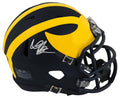 Donovan Peoples-Jones Signed Michigan Wolverines Riddell Speed Mini Helmet - PEOMIN303 - Donovan Peoples-Jones Signed Michigan Wolverines Riddell Speed Mini Helmet product image