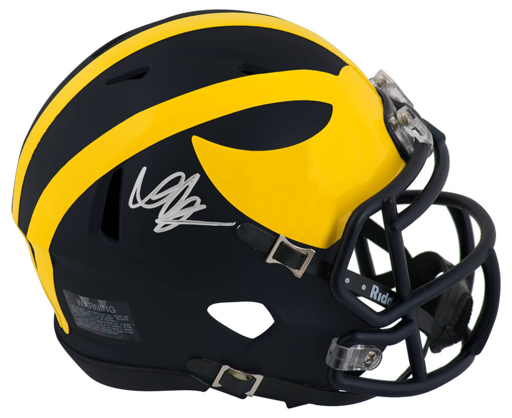 Donovan Peoples-Jones Signed Michigan Wolverines Riddell Speed Mini Helmet - PEOMIN303 - Donovan Peoples-Jones Signed Michigan Wolverines Riddell Speed Mini Helmet product image