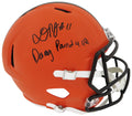 Donovan Peoples-Jones Signed Cleveland Browns Riddell Full Size Speed Replica Helmet w/Dawg Pound 4 Life - PEOREP301 - Donovan Peoples-Jones Signed Cleveland Browns Riddell Full Size Speed Replica Helmet w/Dawg Pound 4 Life product image