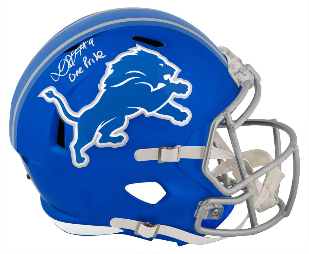 Donovan Peoples-Jones Signed Detroit Lions FLASH Riddell Full Size Speed Replica Helmet w/One Pride - PEOREP304 - Donovan Peoples-Jones Signed Detroit Lions FLASH Riddell Full Size Speed Replica Helmet w/One Pride product image