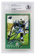 Julius Peppers Signed Carolina Panthers 2002 Topps Football Rookie Card #359 - (Beckett Encapsulated) - PEPCAR300 - Julius Peppers Signed Carolina Panthers 2002 Topps Football Rookie Card #359 - (Beckett Encapsulated) product image